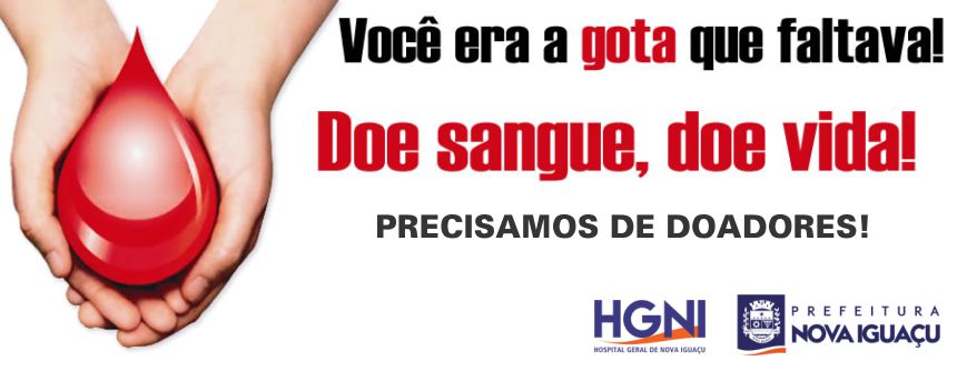 Doação de sangue do hospital geral de nova iguaçu
