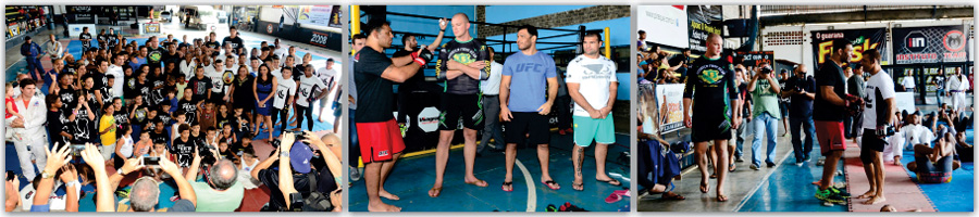 Campeões da UFC levam atletas do Faixa Preta de Jesus ao delírio