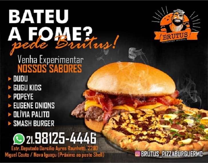 Brutus Pizzaburguer Artesanal, hamburguer artesanal em miguel couto