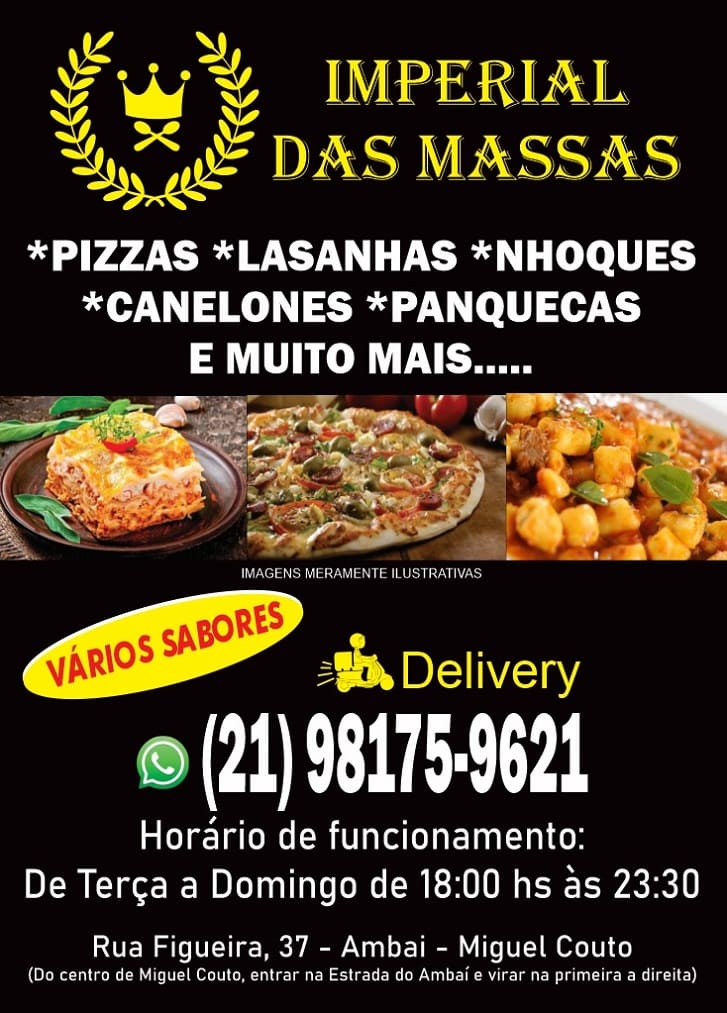 Pizzaria Império das massas miguel couto, pizzaria em miguel couto, telefone de pizzaria em miguel couto
