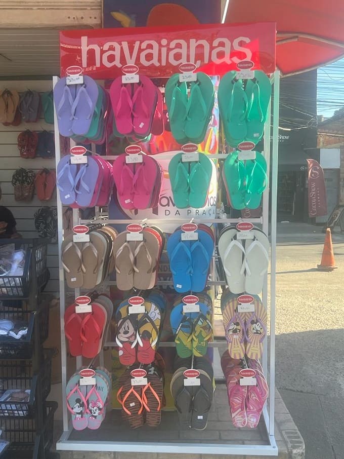 loja de chinelos